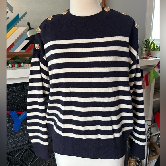 & Other Stories nautical button sweater - Picture 2 of 8